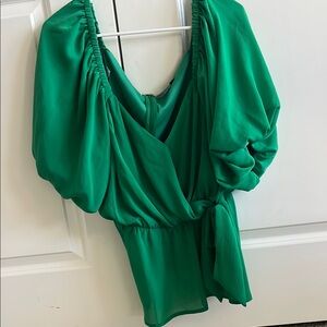 ARULA Vibrant Green Blouse